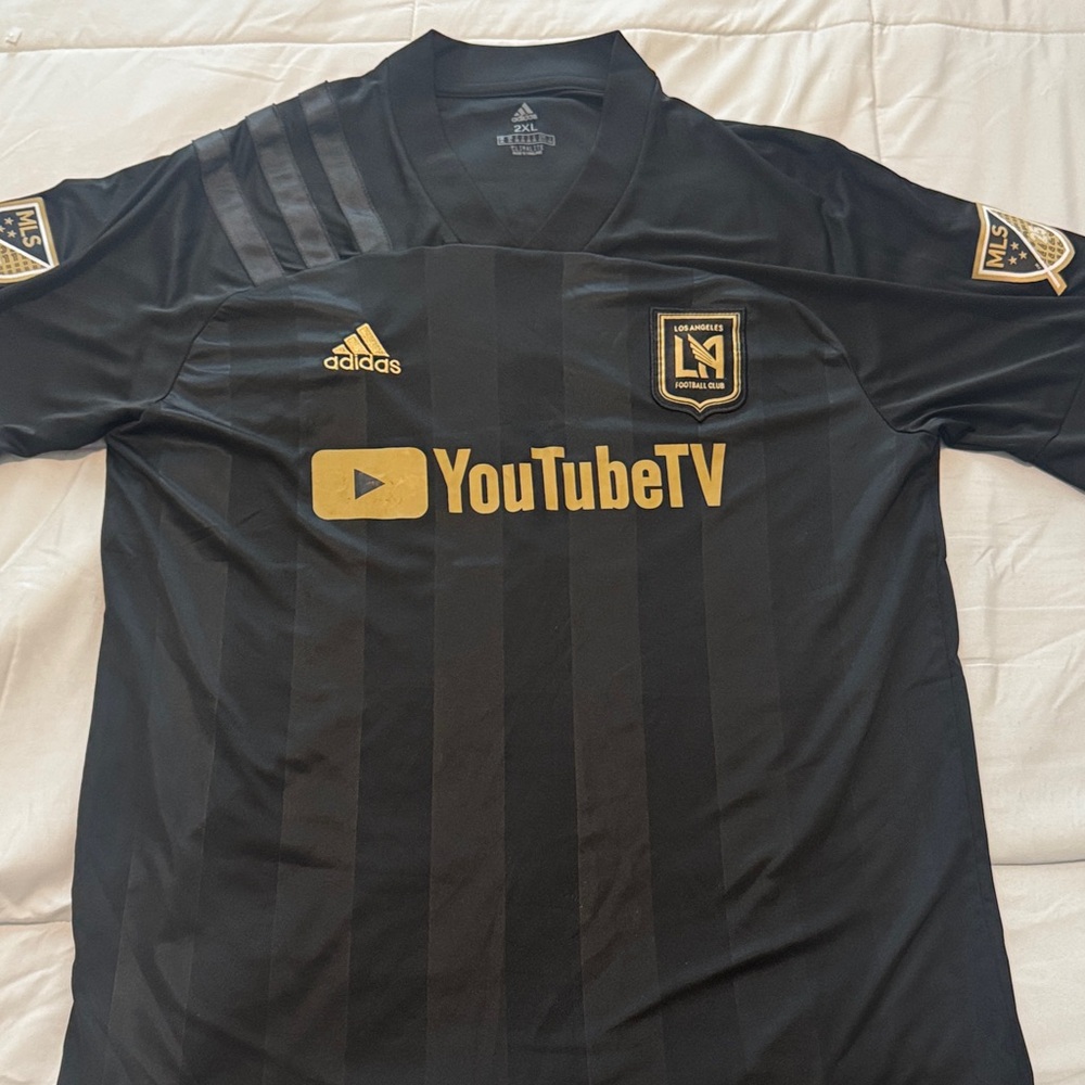 Adidas LAFC Black and Gold Soccer Jersey